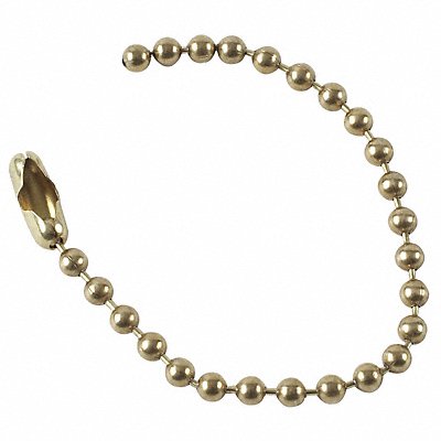 BRADY 23306 Chain 4 1/2 in L Brass PK100