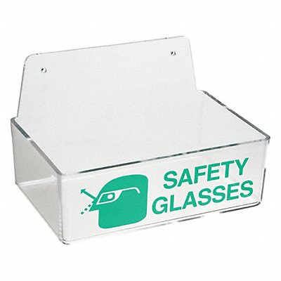 BRADY 2011 Saf Glss Hldr W/o Cover Tray Grn/Clr