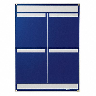 BRADY 114611 LEAN METRIC BOARD 25INX34.25INBLUE