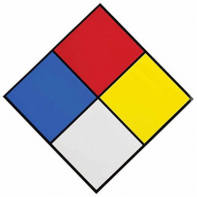 BRADY 58502 NFPA Sign 7-1/2 in H 7-1/2 in W PK10
