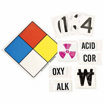 BRADY 50055 NFPA Sign Fiberglass 11 in H 11 in W