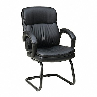OFFICE STAR EC9235EC3 Work Smart Side Chair Eco Leather Black