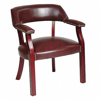 OFFICE STAR TV230JT4 Work Smart Guest Chair Vinyl Ox Blood