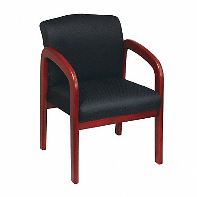 OFFICE STAR WD387363 Work Smart Visitor Chair Fabric Black