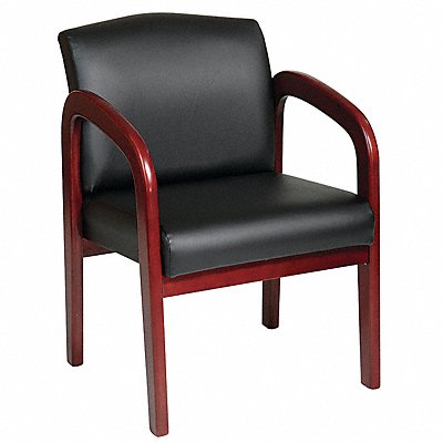 OFFICE STAR WD387U6 Work Smart Visitor Chair Fabric Black