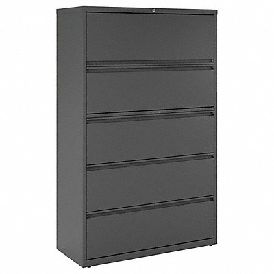 HIRSH 17651 Lateral File Cabinet Charcoal 42 in W