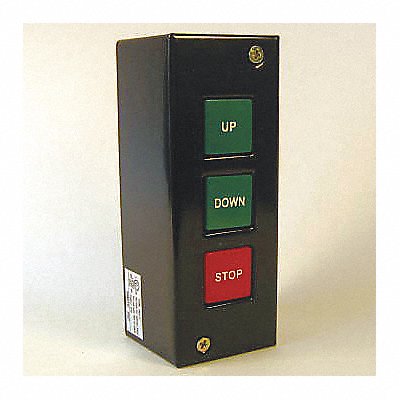 RELAY AND CONTROL CORP. PBS602 Control Station Up/Down/Stop