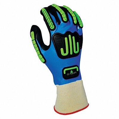 SHOWA 377IPXXL10 Coated Gloves Black Blue 2XL PR