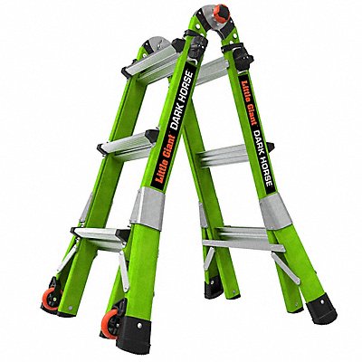 LITTLE GIANT 16113001 Fiberglass Articulated Extendable Ladder