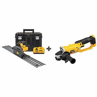DEWALT DCS520T1DCG412B Cordless Track Saw Kit 6-1/2 in Blade