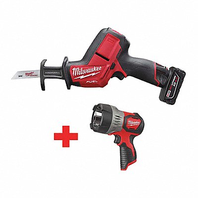 MILWAUKEE 252021XC235320 Cordless Recip Saw Kit 3000 SPM 12VDC