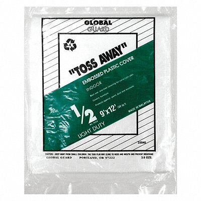 PREMIER 22040 Drop Cloth Plastc Embossed 9x12 ft PK72