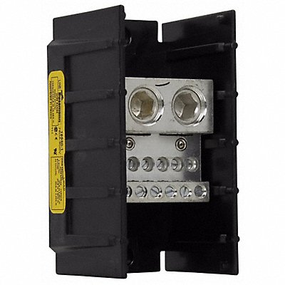 BUSSMANN 165301 Power Distribution Block Al/Cu 600V AC/DC