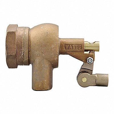 WATTS 1250 Float Valve 1-1/4 In Bronze Pipe Mount