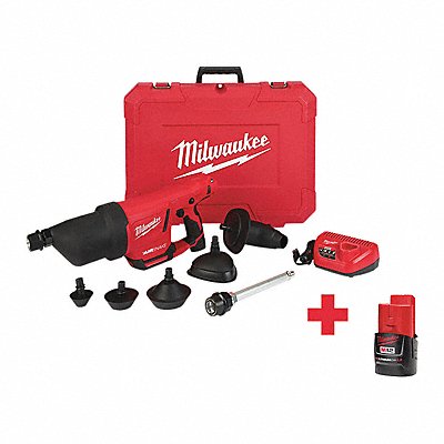 MILWAUKEE 2572B2148112420 Drain Gun Kit (2) Batteries Included