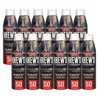 KREWD BY ERGODYNE 635312PK Sunscreen 5.5 oz 50 SPF PK12