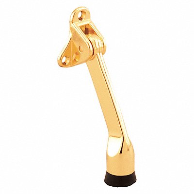 PRIME-LINE MP4543 Kick-Down Door Holder 3-Hole Brass Plated