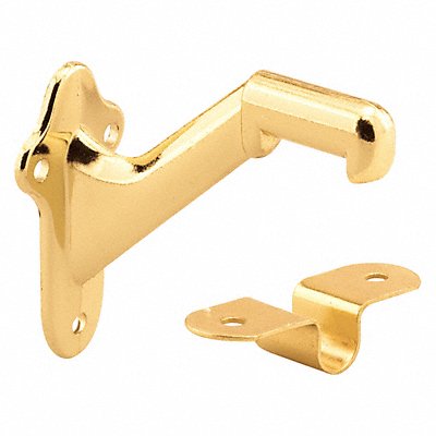 PRIME-LINE MP90464 Hand Rail Brackets Brass Plated PK4