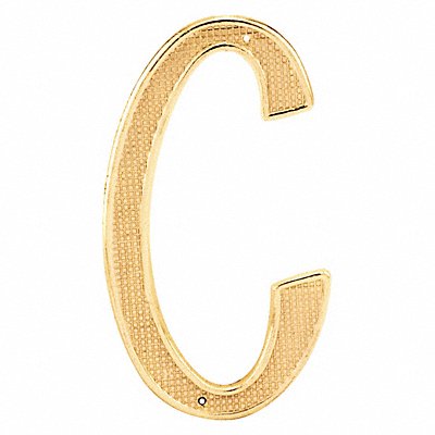 PRIME-LINE MP4294 House Letters C 4 D/C Brass PK2