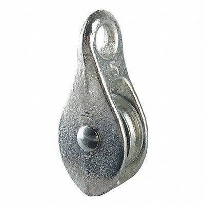 PEERLESS 301003B6 Pulley Block Fixed Eye 3/16 in Rope dia.