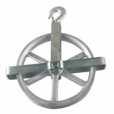 PEERLESS 500031595 Pulley Block Swivel Hook 1 in Rope dia.
