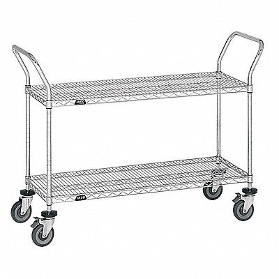 GRAINGER UC21836LZ Utility Cart Cap 400 Lb 36x18 2 Shelves
