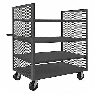 GRAINGER 2SPTEX366042K95 Stock Cart 3000 lb 4 Shelf 60 in L