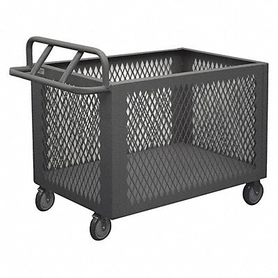 GRAINGER 4STEEX30485PU95 Mesh Box Truck 1400 lb 54 In.L