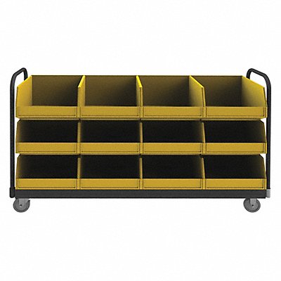 GRAINGER TBR18784712B5PU95 Mobile Bin Cart 2000 lb 78 In.L