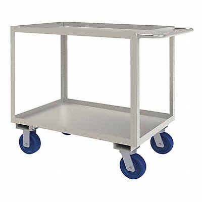 GRAINGER SRSC1624362ALU6PU Metal Shelf Cart 1 200 lb SS