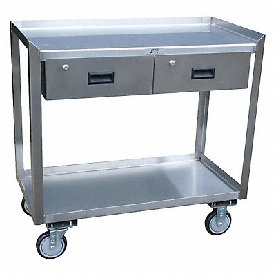 JAMCO YR236U500 Mobile Workstation SS 36 L 24 W 2 Shelf
