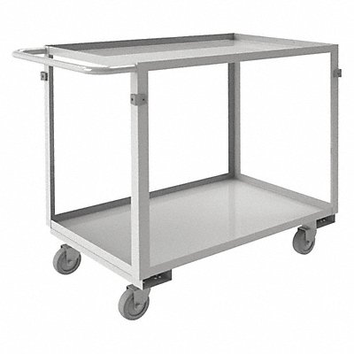 GRAINGER SRSC2016302ALU4PU Metal Shelf Cart 600 lb SS