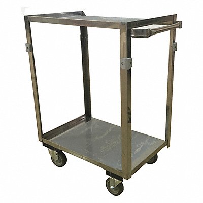 GRAINGER ZF124U403 Metal Shelf Cart 600 lb SS