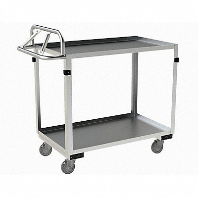 GRAINGER SRSCE2022362ALU4PU Metal Shelf Cart 600 lb SS