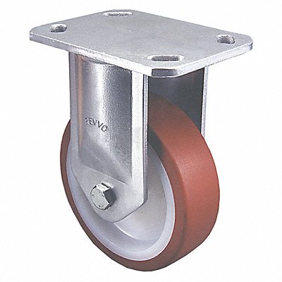 GRAINGER TFK200NT0E Kingpinless Plate Castor Rigid 880 lb.