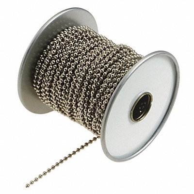 LUCKY LINE PRODUCTS 31700 Beaded Chain Spool 100 ft L Steel