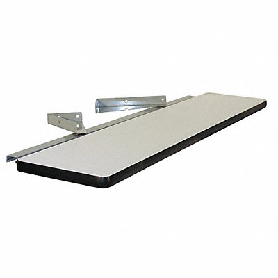 PRO-LINE CSPL1272PA31 Cantilever Shelf 72 W x 12 D x 2 H Grey