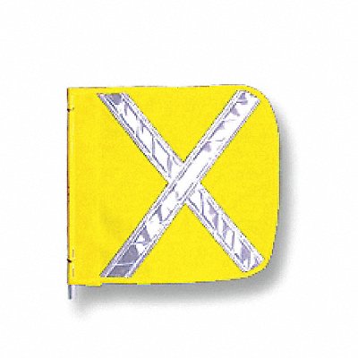 CHECKERS INDUSTRIAL PROD INC FS9025Y HD Flag Reflexite X 12x12 In Yellow