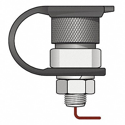 CHECKERS INDUSTRIAL PROD INC FSQDBPT Warning Whip Female QD Base Mount