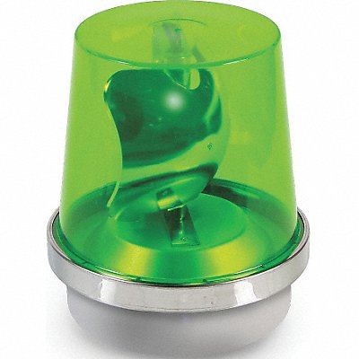 EDWARDS SIGNALING 52GN540WH Rotating Warning Light Halogen Green