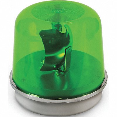 EDWARDS SIGNALING 58GN5100WH Rotating Warning Light Halogen Green