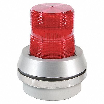 EDWARDS SIGNALING 51RN540W Flashing Light with Horn 120VAC Red Lens