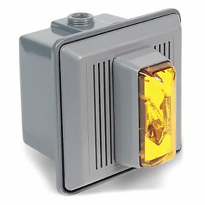 EDWARDS SIGNALING 868STRAN5 Horn Strobe Amber 5-1/2 in H 120VAC
