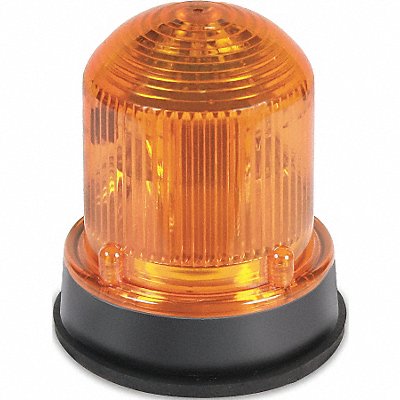 EDWARDS SIGNALING 125XBRZA120AB Warning Light LED 120VAC Amber 65 FPM