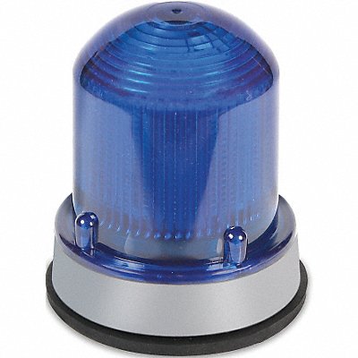 EDWARDS SIGNALING 125XBRMB120A Warning Light LED 120VAC Blue 65 FPM