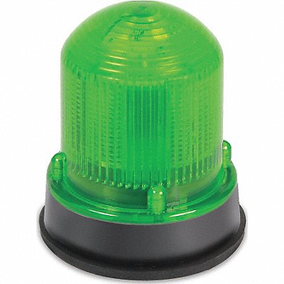 EDWARDS SIGNALING 125XBRMG120AB Warning Light LED 120VAC Green 65 FPM