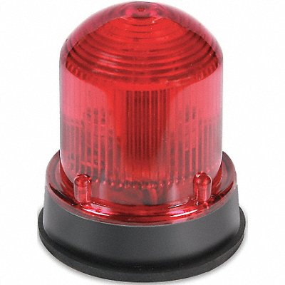 EDWARDS SIGNALING 125XBRMR120AB Warning Light LED 120VAC Red 65 FPM