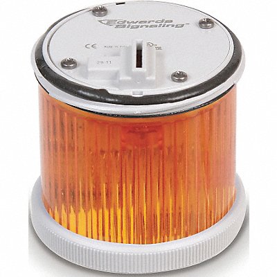 EDWARDS SIGNALING 270LEDSA120A Tower Light LED Steady 120V 70mm Ambr