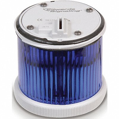 EDWARDS SIGNALING 270LEDSB120A Tower Light LED Steady 120V 70mm Blu
