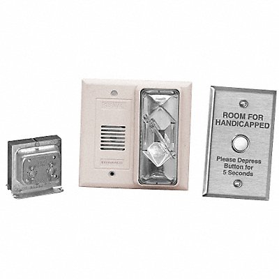 EDWARDS SIGNALING 7005G5 Annunciator Kit Clear 5 13/16 L